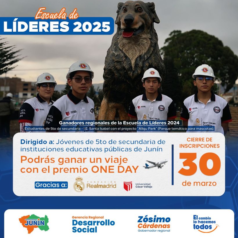 Escuela de Líderes 2025 – Ganadores Regionales de la Escuela de Líderes 2024